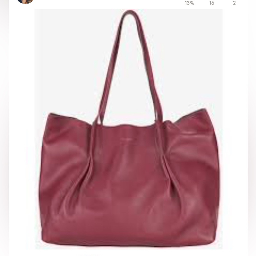 Nina Ricci Burgundy Leather Tote
